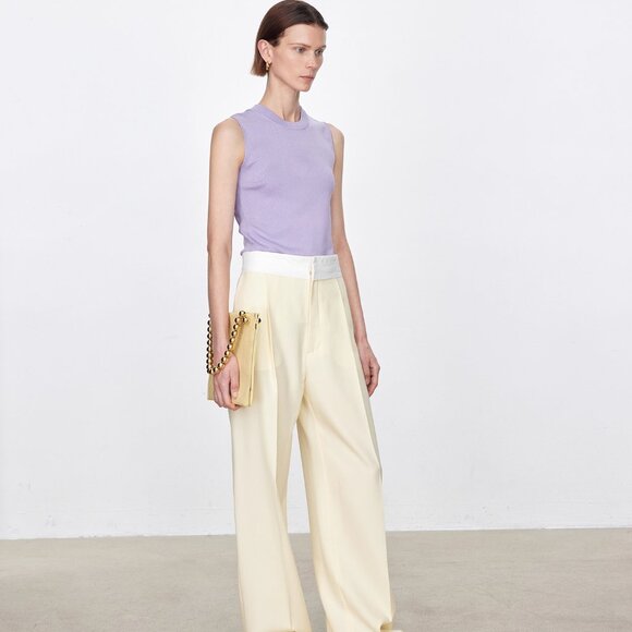 CHICJOC Women Silk blend top in grape purple size 42 - Picture 6 of 16